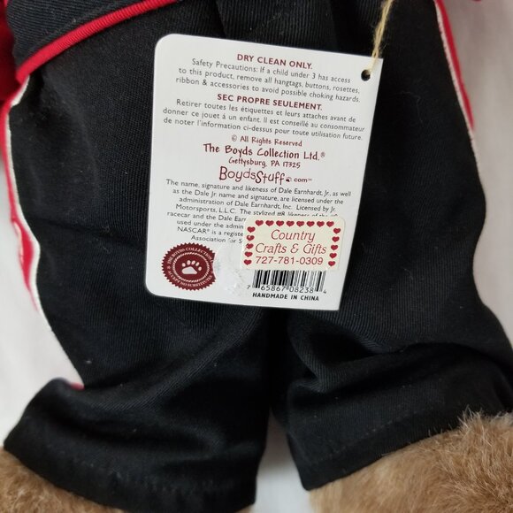 NWT 16" DALE EARNHARDT JR. Racer Boyds Bears NASCAR Racing Uniform Teddy Bear - Picture 8 of 10